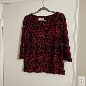 NWT Red and Black Women’s Blouse Size Medium